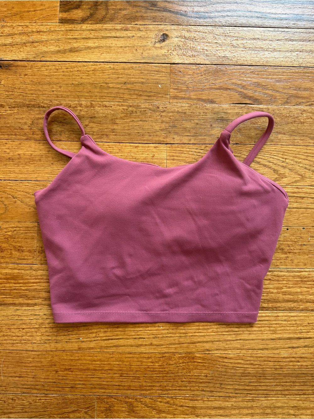 one clothing Mauve Pink Cropped Tank Top
